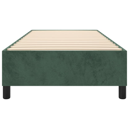 Boxspringbettgestell Dunkelgrün 100x200 cm Samt