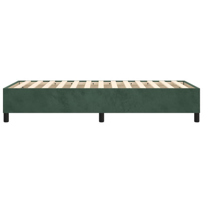 Boxspringbettgestell Dunkelgrün 100x200 cm Samt