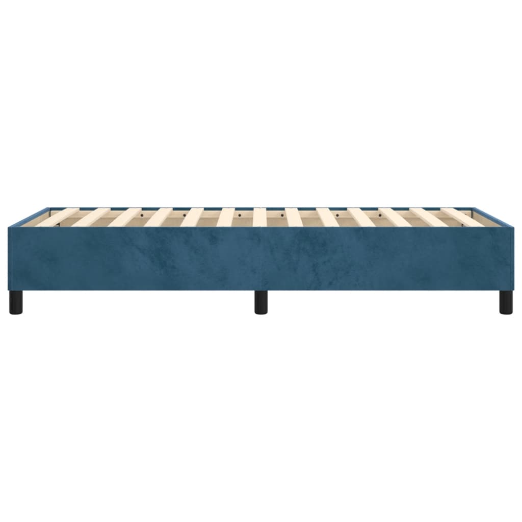 Boxspringbettgestell Dunkelblau 100x200 cm Samt