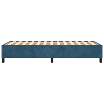 Boxspringbettgestell Dunkelblau 100x200 cm Samt