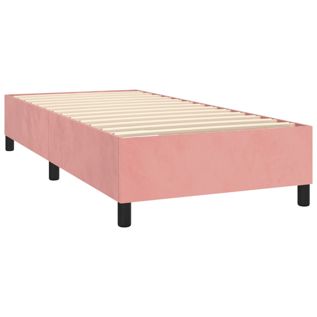 Boxspringbettgestell Rosa 100x200 cm Samt