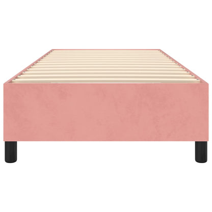 Boxspringbettgestell Rosa 100x200 cm Samt