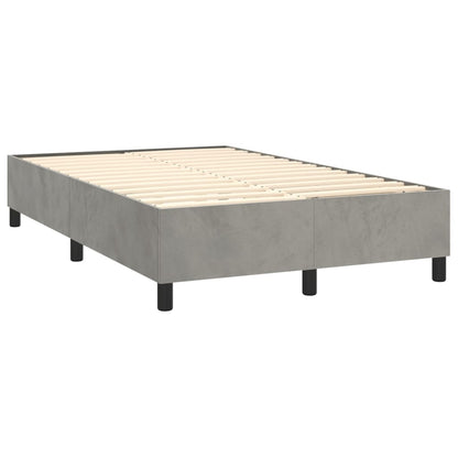 Boxspringbettgestell Hellgrau 120x200 cm Samt