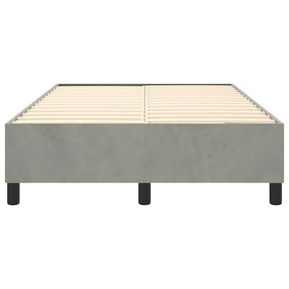 Boxspringbettgestell Hellgrau 120x200 cm Samt