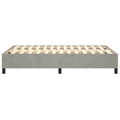 Boxspringbettgestell Hellgrau 120x200 cm Samt
