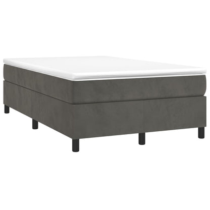 Boxspringbettgestell Dunkelgrau 120x200 cm Samt