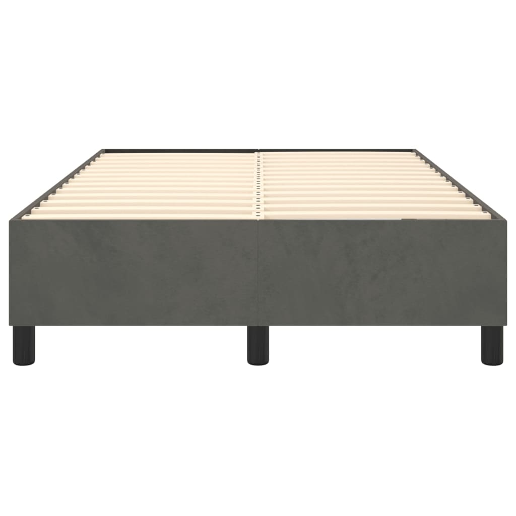 Boxspringbettgestell Dunkelgrau 120x200 cm Samt