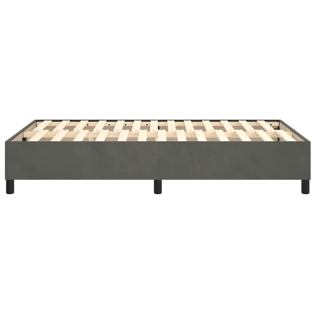 Boxspringbettgestell Dunkelgrau 120x200 cm Samt