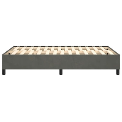 Boxspringbettgestell Dunkelgrau 120x200 cm Samt