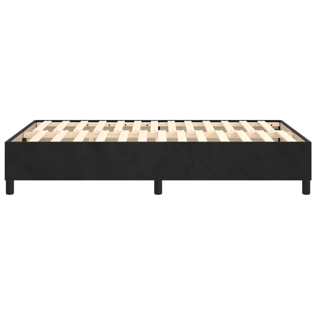 Boxspringbettgestell Schwarz 120x200 cm Samt