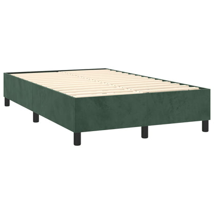 Boxspringbettgestell Dunkelgrün 120x200 cm Samt