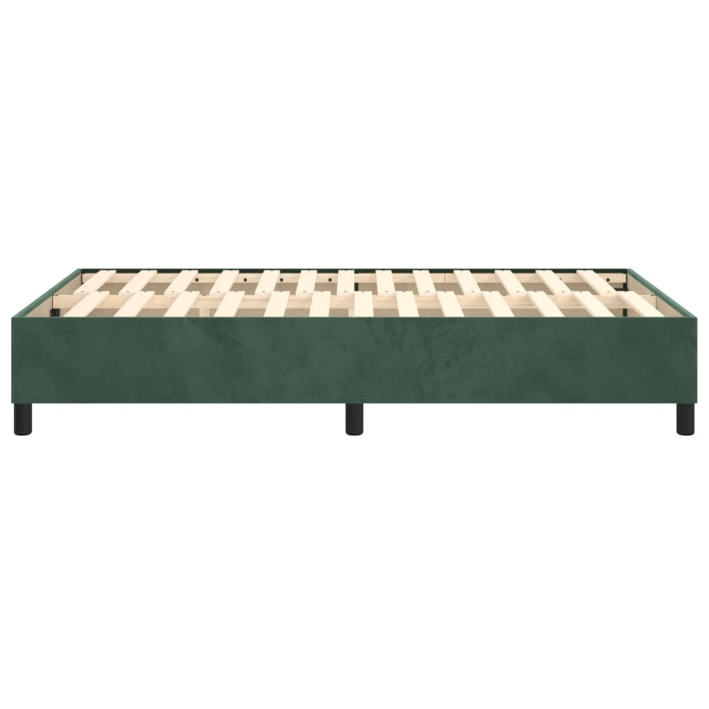 Boxspringbettgestell Dunkelgrün 120x200 cm Samt