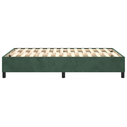 Boxspringbettgestell Dunkelgrün 120x200 cm Samt