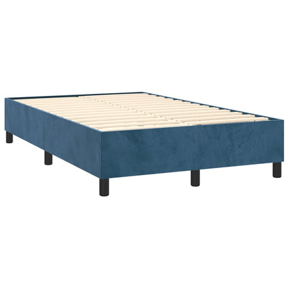 Boxspringbettgestell Dunkelblau 120x200 cm Samt