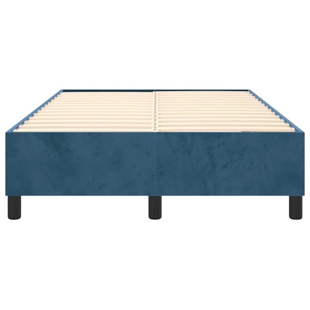 Boxspringbettgestell Dunkelblau 120x200 cm Samt