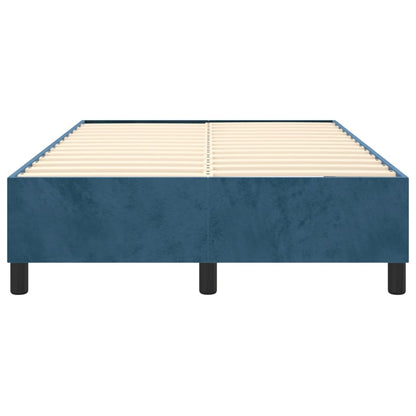 Boxspringbettgestell Dunkelblau 120x200 cm Samt