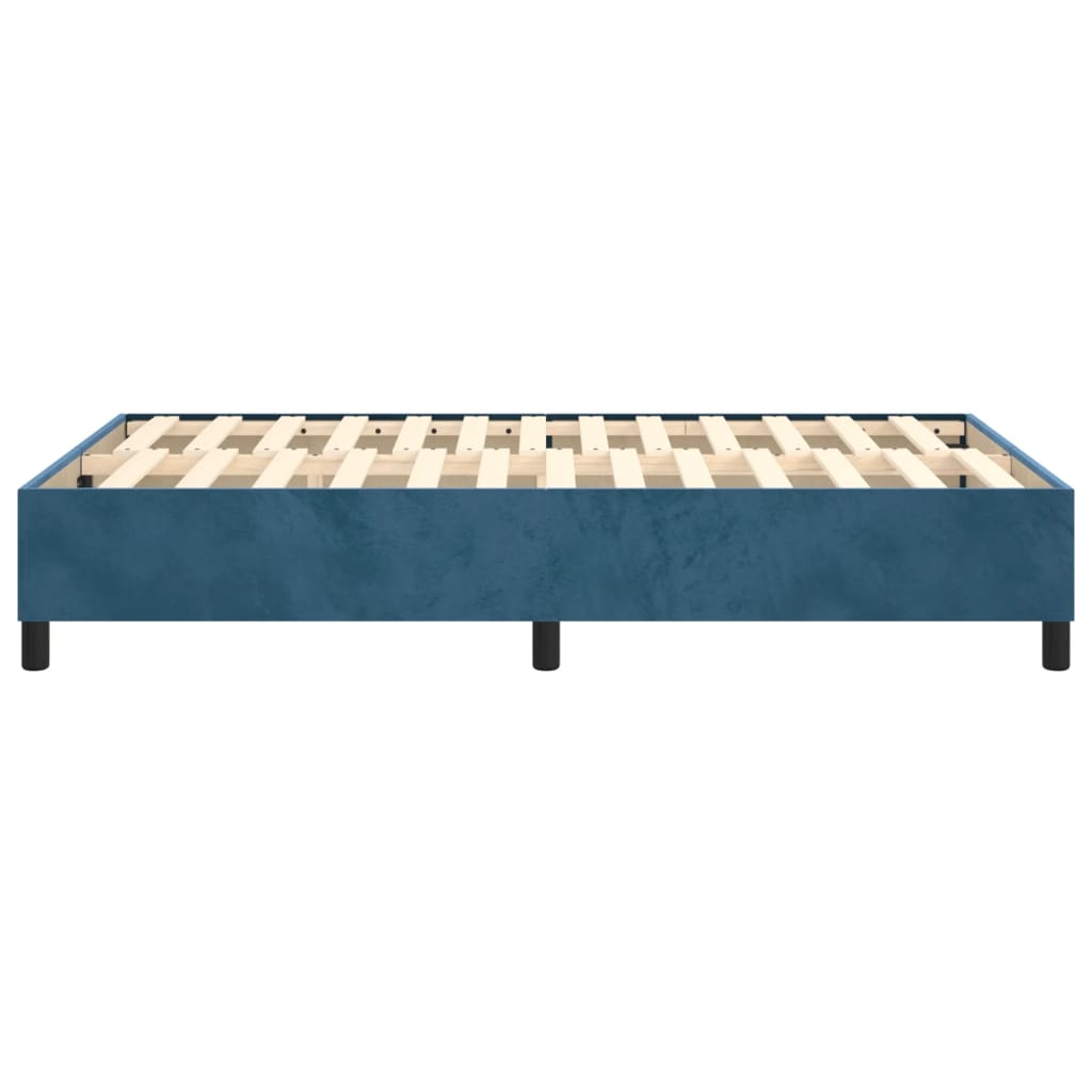 Boxspringbettgestell Dunkelblau 120x200 cm Samt