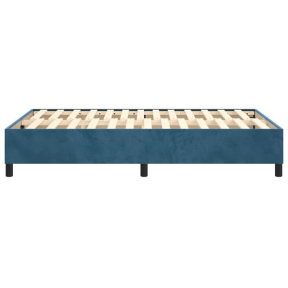 Boxspringbettgestell Dunkelblau 120x200 cm Samt