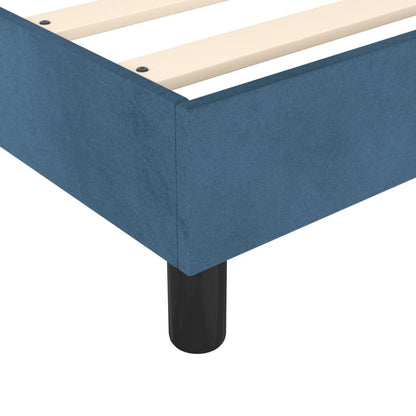Boxspringbettgestell Dunkelblau 120x200 cm Samt