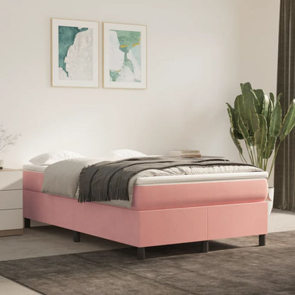 Boxspringbettgestell Rosa 120x200 cm Samt