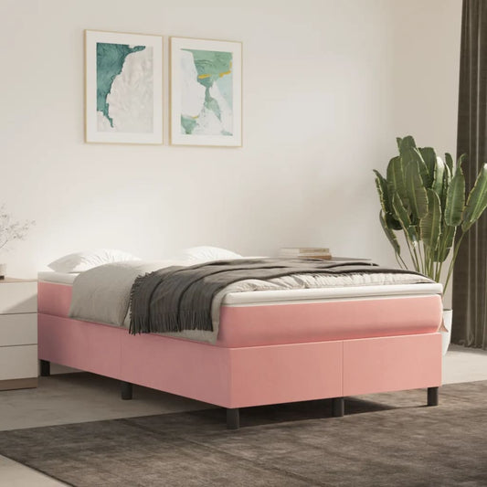 Boxspringbettgestell Rosa 120x200 cm Samt