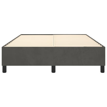 Boxspringbettgestell Dunkelgrau 140x190 cm Samt