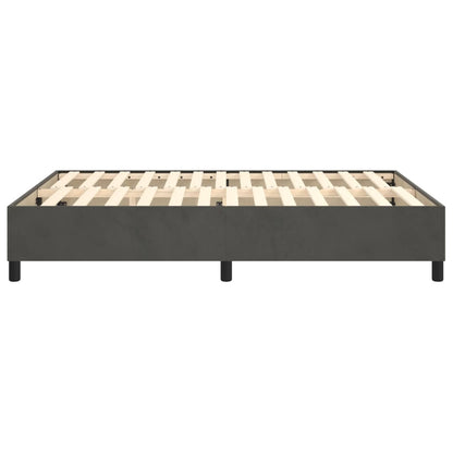 Boxspringbettgestell Dunkelgrau 140x190 cm Samt