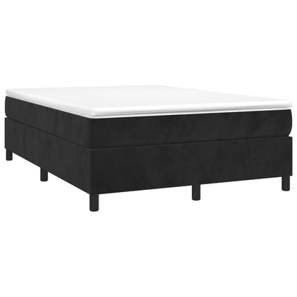 Boxspringbettgestell Schwarz 140x190 cm Samt