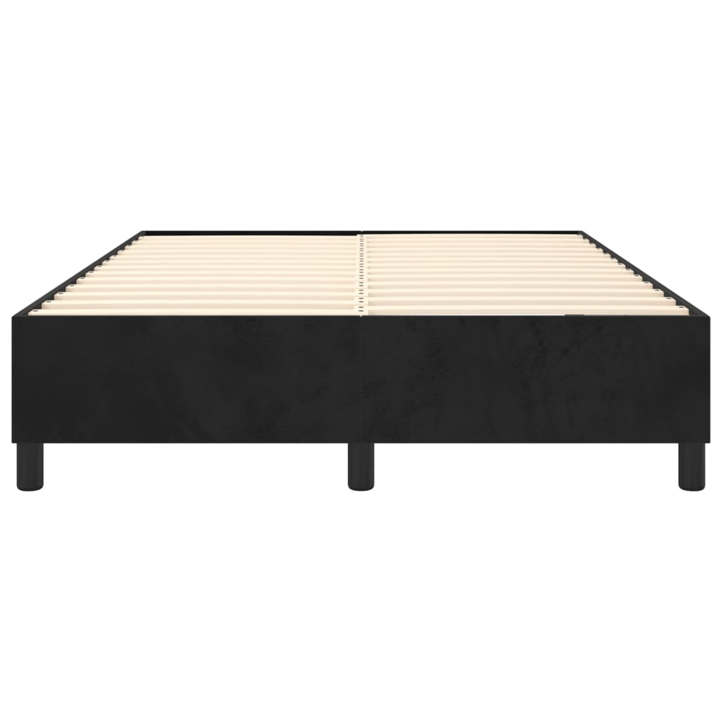Boxspringbettgestell Schwarz 140x190 cm Samt