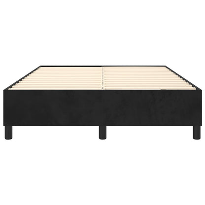 Boxspringbettgestell Schwarz 140x190 cm Samt
