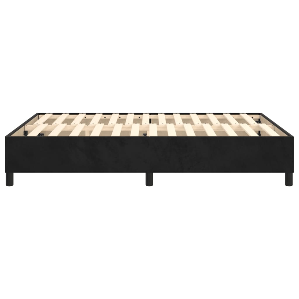 Boxspringbettgestell Schwarz 140x190 cm Samt