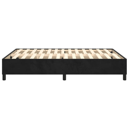 Boxspringbettgestell Schwarz 140x190 cm Samt
