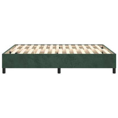 Boxspringbettgestell Dunkelgrün 140x190 cm Samt