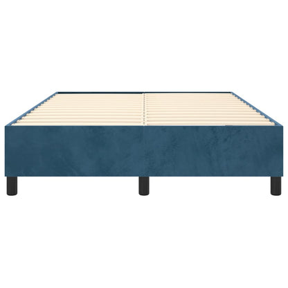 Boxspringbettgestell Dunkelblau 140x190 cm Samt