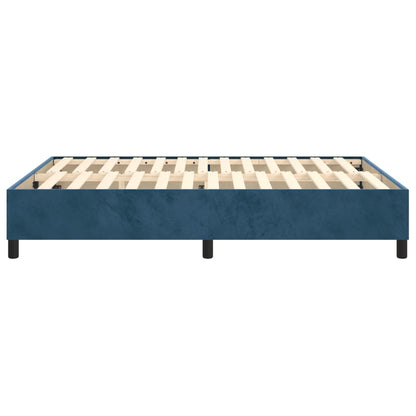 Boxspringbettgestell Dunkelblau 140x190 cm Samt