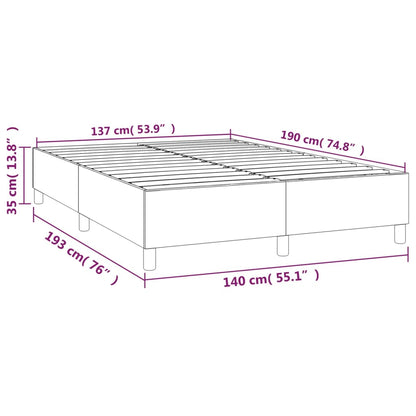 Boxspringbettgestell Dunkelblau 140x190 cm Samt