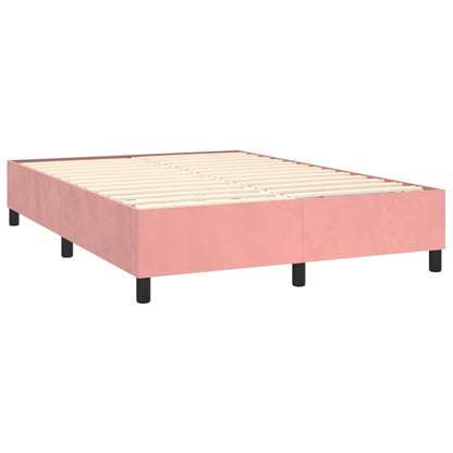 Boxspringbettgestell Rosa 140x190 cm Samt