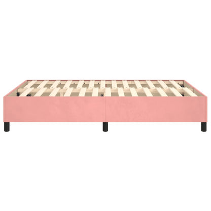 Boxspringbettgestell Rosa 140x190 cm Samt