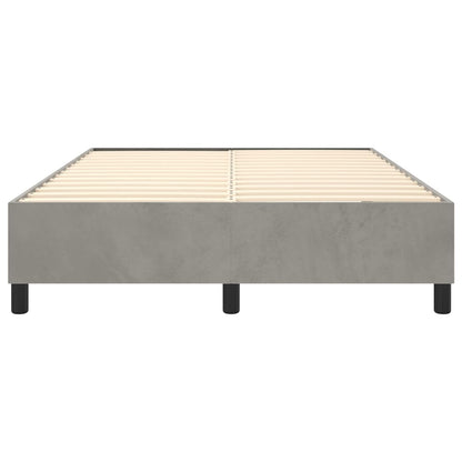 Boxspringbettgestell Hellgrau 140x200 cm Samt