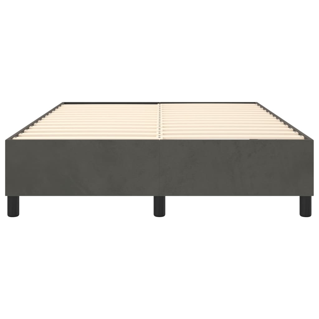 Boxspringbettgestell Dunkelgrau 140x200 cm Samt