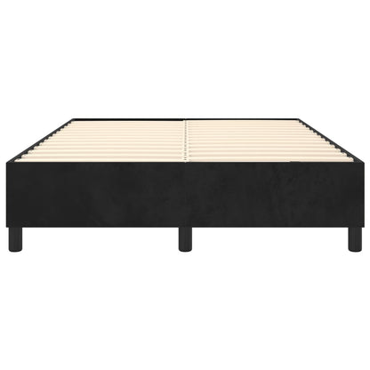 Boxspringbettgestell Schwarz 140x200 cm Samt