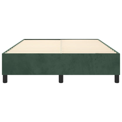 Boxspringbettgestell Dunkelgrün 140x200 cm Samt