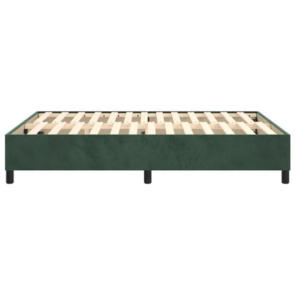 Boxspringbettgestell Dunkelgrün 140x200 cm Samt