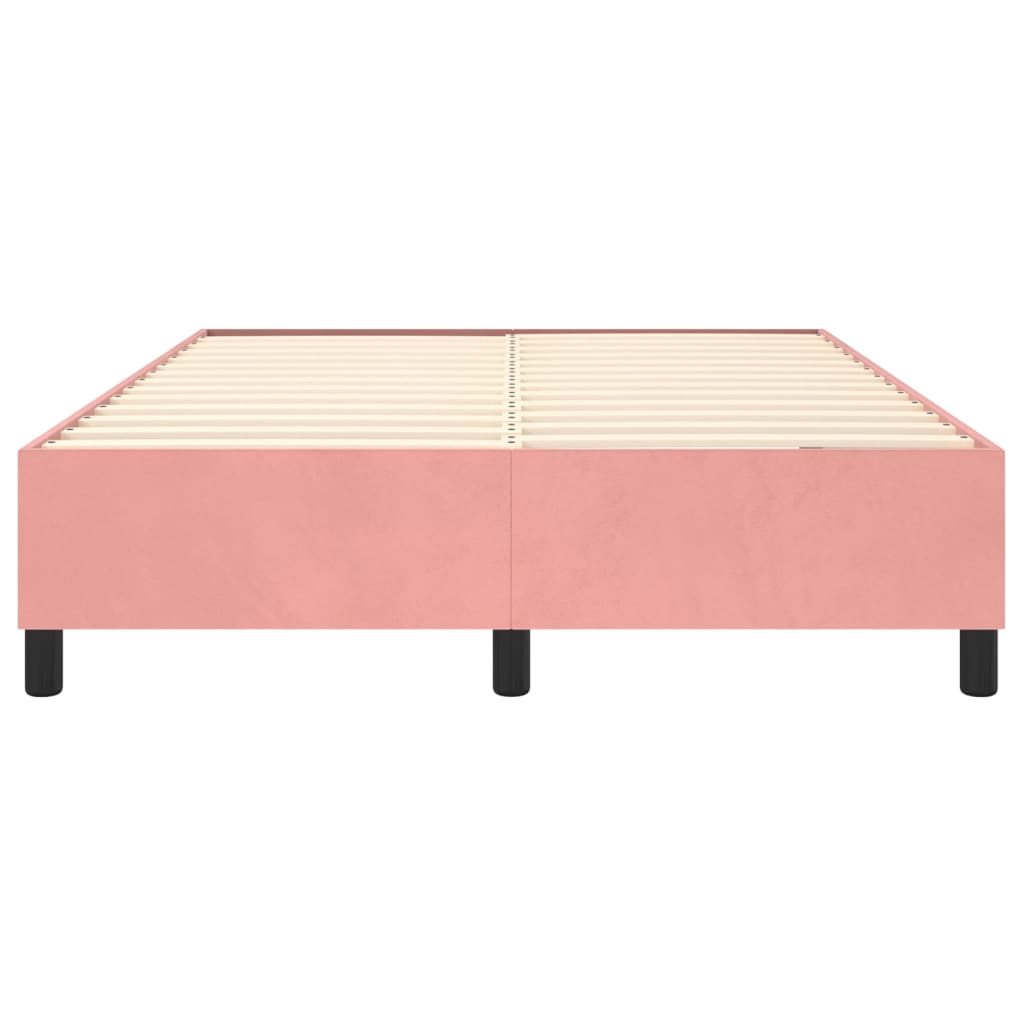 Boxspringbettgestell Rosa 140x200 cm Samt