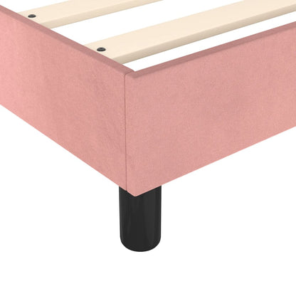 Boxspringbettgestell Rosa 140x200 cm Samt