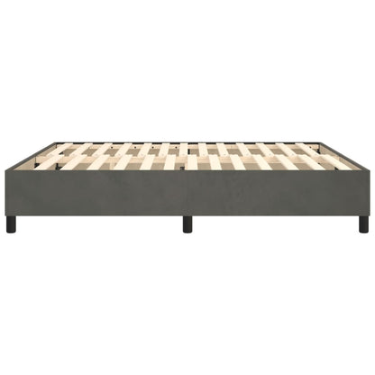 Boxspringbettgestell Dunkelgrau 160x200 cm Samt