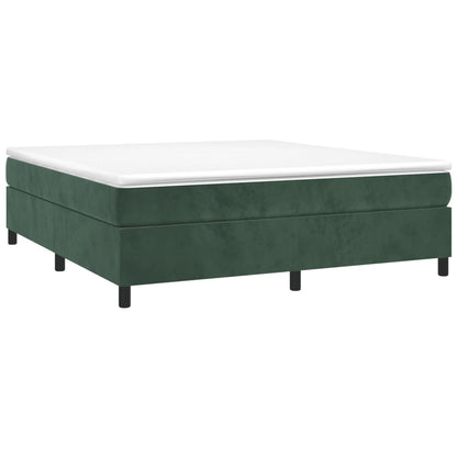 Boxspringbettgestell Dunkelgrün 160x200 cm Samt