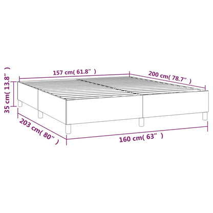 Boxspringbettgestell Dunkelgrün 160x200 cm Samt