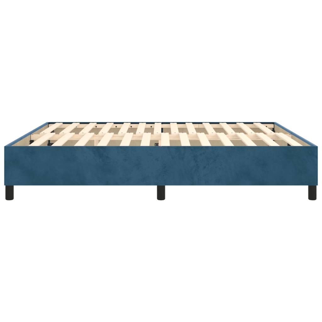 Boxspringbettgestell Dunkelblau 160x200 cm Samt