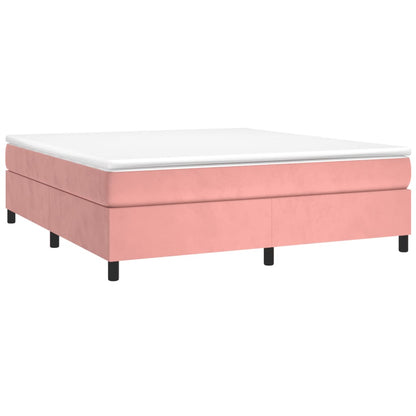 Boxspringbettgestell Rosa 160x200 cm Samt